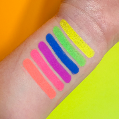 Neon matte pressed pigments